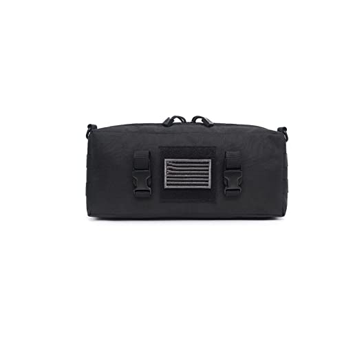 AQQWWER Hüfttasche Handheld Umhängetasche Taille Tasche Männer große Kapazität lässig Taille Tasche Aufbewahrungstasche (Color : Black) von AQQWWER