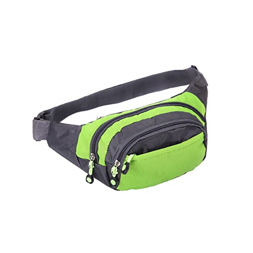 AQQWWER Hüfttasche Herren im Freien Laufen Sport Multifunktionale Taille Mode Lässig Handytasche (Color : Green) von AQQWWER