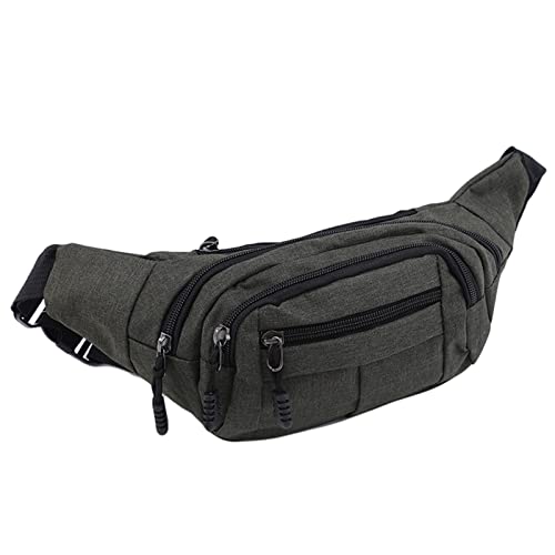 AQQWWER Hüfttasche Hip Belly Banana Bum Chest Belt for Men Women Waist Bag Male Female Fanny Pack Pouch Murse Purse Kidney Row Bumbag (Color : Dark Green) von AQQWWER