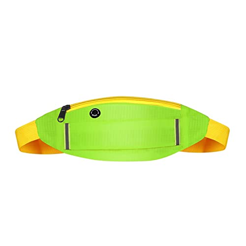 AQQWWER Hüfttasche Laufen Taille Packung Sport Gürtel Tasche Frauen Reflektierende Fanny Pack Fashion Bum Bag Kopfhörer Hüftgurt Tasche Radfahren Joggen (Color : Green) von AQQWWER