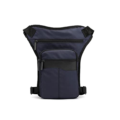 AQQWWER Hüfttasche Männer Nylon Gürtel Taille Tasche Radfahren Reise Schulter Messenger Bag Oberschenkel Sling Tasche (Color : Blue) von AQQWWER