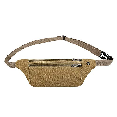 AQQWWER Hüfttasche Männer und Frauen Klassische Taschen Solid Color-beiläufige Sport-Gürteltasche Fanny-Pack (Color : 3) von AQQWWER