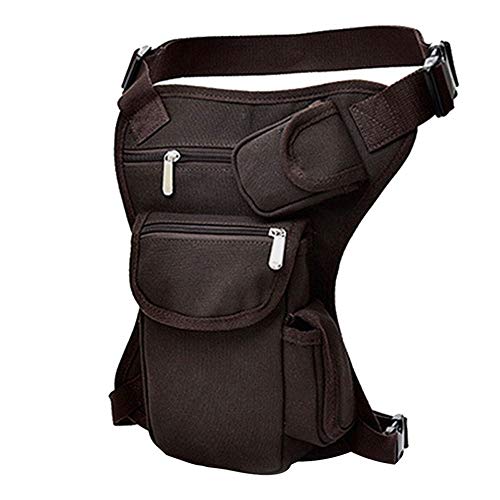 AQQWWER Hüfttasche Mann-Segeltuch-Tropfen-Bein-Beutel Taille Casual Pack Gurt-Hüfte-Bum Reisetaschen Radfahren Tactical Bag (Color : 2) von AQQWWER