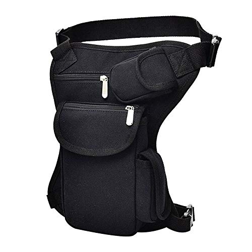 AQQWWER Hüfttasche Mann-Segeltuch-Tropfen-Bein-Beutel Taille Casual Pack Gurt-Hüfte-Bum Reisetaschen Radfahren Tactical Bag (Color : 3) von AQQWWER