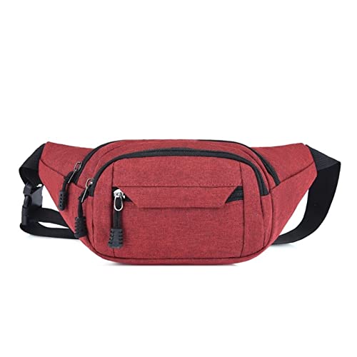 AQQWWER Hüfttasche Men Waist Bag Male Bags Women Simple Leisure Oxford Fanny Pack Lady Waist Bags Designer Mobile Phone Pouch MenSatchel (Color : 5) von AQQWWER