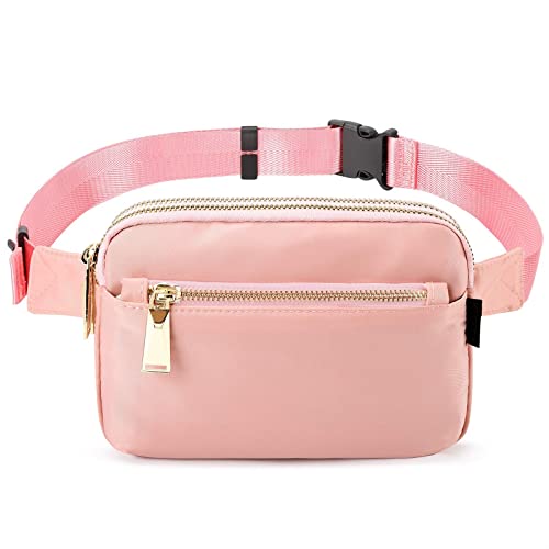 AQQWWER Hüfttasche Men Waist Pack Belt Bag with Adjustable Strap for Outdoors Workout Traveling Camping Phone Pouch (Color : Pink) von AQQWWER