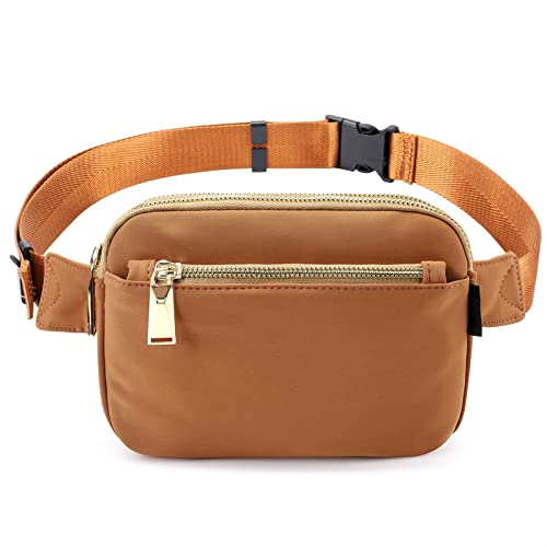 AQQWWER Hüfttasche Men Waist Pack Belt Bag with Adjustable Strap for Outdoors Workout Traveling Camping Phone Pouch (Color : Tan) von AQQWWER