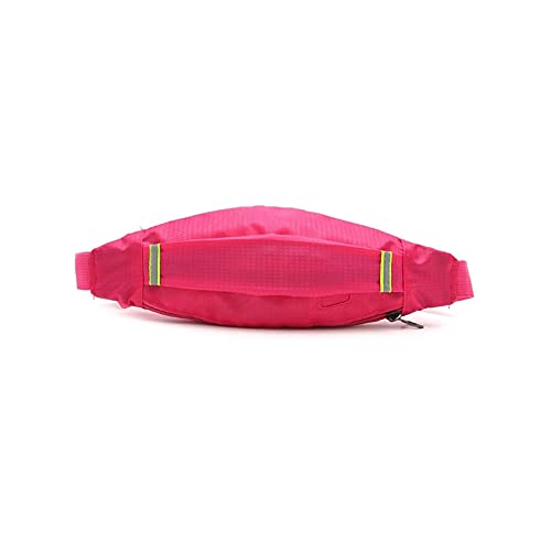 AQQWWER Hüfttasche Messenger Bag, Musik Outdoor-Sport-Brusttasche, Herren- und Damen-Fitness-Lauf- und Radtasche, Anti-Diebstahl-Handytasche (Color : Hot Pink) von AQQWWER