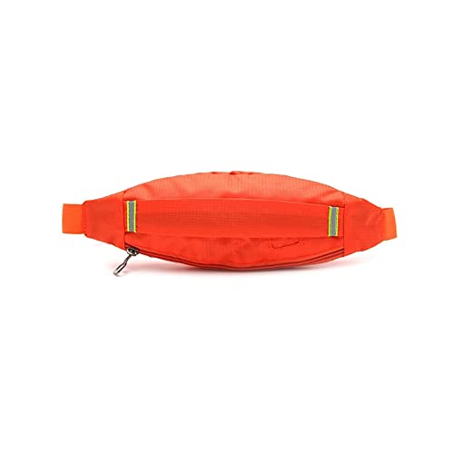 AQQWWER Hüfttasche Messenger Bag, Musik Outdoor-Sport-Brusttasche, Herren- und Damen-Fitness-Lauf- und Radtasche, Anti-Diebstahl-Handytasche (Color : Orange) von AQQWWER