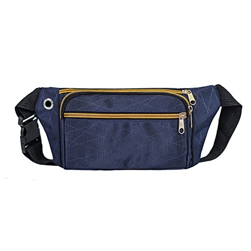 AQQWWER Hüfttasche Mode Brief Taille Geld Gürtel Mädchen Beutel Frauen Reise Packtasche Kleine Fanny Pack Muster Banane Hüfttaschen Brustpackungen (Color : Blue) von AQQWWER