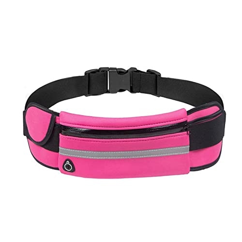 AQQWWER Hüfttasche Mode Taille Tasche Lauftasche wasserdichte Sport Gürtel Fitnessstasche Tasche Telefon Fall Frauen Hold Wasser Radfahren Lauf Gürtel Tragbar (Color : Pink) von AQQWWER