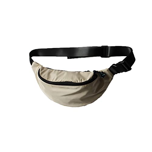 AQQWWER Hüfttasche Mode Taille Tasche Männer Laufende Diagonale Tasche Brusttasche Multifunktionssport und Freizeit Schultertasche (Color : Beige) von AQQWWER