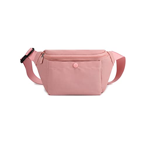 AQQWWER Hüfttasche Mode Trend Brusttasche Damen Casual einfache Taille Tasche wasserdichte Taille Tasche Handytasche (Color : Pink) von AQQWWER