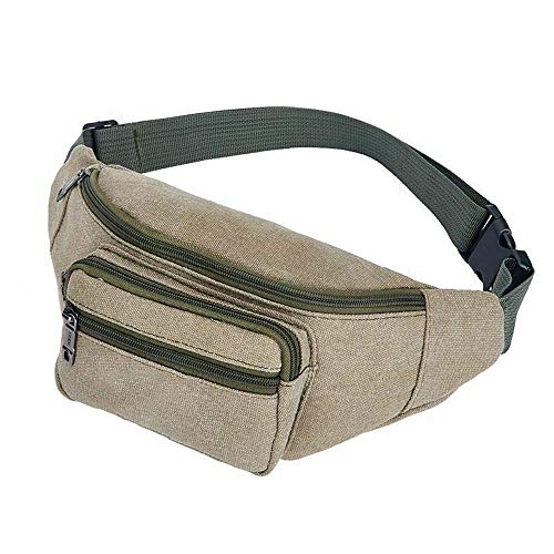 AQQWWER Hüfttasche Mode for Männer Sport Hüfttasche Reißverschluss Hüfttasche im Freien beiläufigen Brusttasche Leinwand (Color : 3) von AQQWWER