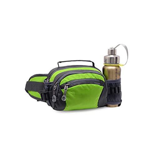 AQQWWER Hüfttasche Multifunktionale Outdoor-Bergsteiger-Taille Tasche Männer und Frauen One-Shoulder Messenger Taille Tasche (Color : Green) von AQQWWER