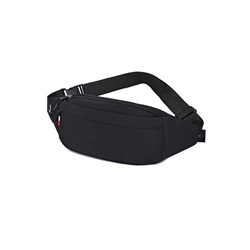 AQQWWER Hüfttasche Nylon Taille Tasche Umhängetasche Multifunktionale Taille Brusttasche Casual Travel Damen Messenger Bag (Color : Black) von AQQWWER