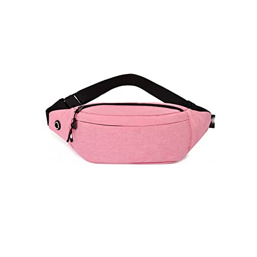 AQQWWER Hüfttasche Nylon Taille Tasche Umhängetasche Multifunktionale Taille Brusttasche Casual Travel Damen Messenger Bag (Color : Deep pink) von AQQWWER