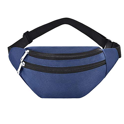 AQQWWER Hüfttasche Oxford Cloth Hüfttasche Männer und Frauen Universal-Fanny-Pack Sport Reise Outdoor-Solid Color Chest Bag (Color : 1) von AQQWWER