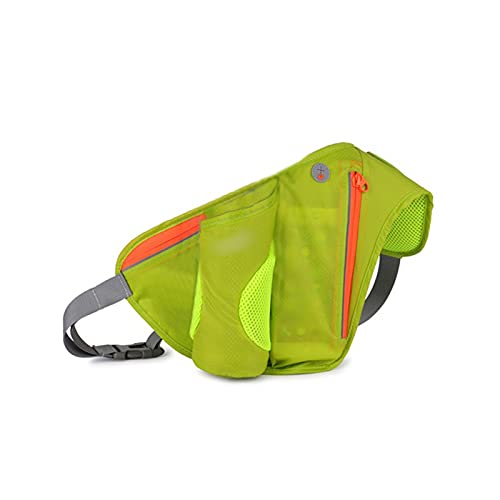 AQQWWER Hüfttasche Sport Laufsäcke, Männer Frauen Fanny Pack Run Gürtel Für Handy Pocket Camping Wandertasche, wasserdichte Taille Tasche (Color : Green) von AQQWWER