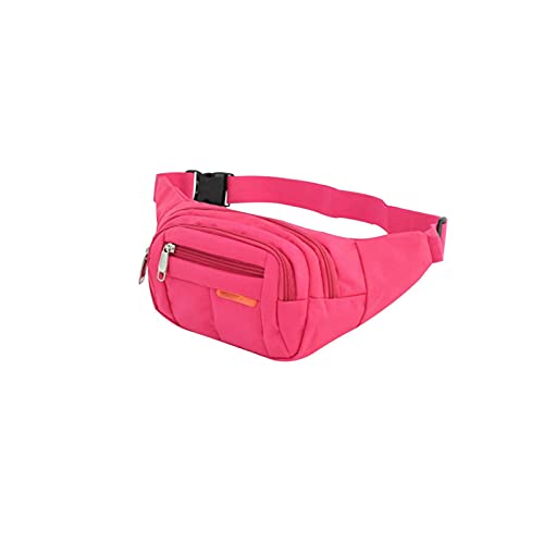 AQQWWER Hüfttasche Taille Packs, 6 Farben Unisex Taille Männer Frauen Bum Bag Reisen Telefon Geld Beutel Taschen Weibliche Gürtelbeutel (Color : Pink) von AQQWWER