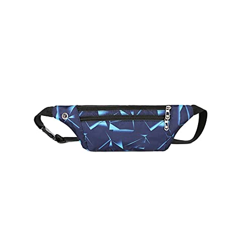 AQQWWER Hüfttasche Taille Packs Frauen Tasche, tragbare Handy Münze Geldbörsen für Reisen und Sport im Freien, Reisen wasserdicht mit Kopfhörerloch (Color : Blue) von AQQWWER