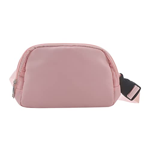 AQQWWER Hüfttasche Waist Bag Zipper Chest Bag Outdoor Sports Crossbody Bag Casual Travel Belt Bag Pocket Money Pouch Bags (Color : Pink) von AQQWWER