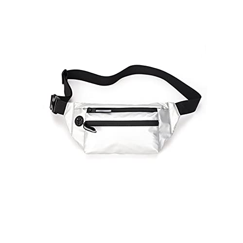 AQQWWER Hüfttasche wasserdichte Mann Taille Tasche Mode Brust Pack Outdoor Sports Crossbody Tasche Lässige Reise Unisex Bum Gürtel Tasche (Color : White) von AQQWWER