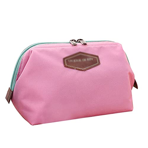 AQQWWER Schminktasche Beauty Cute Women Lady Travel Makeup Bag Cosmetic Pouch Clutch Handbag Casual Purse (Color : Pink) von AQQWWER