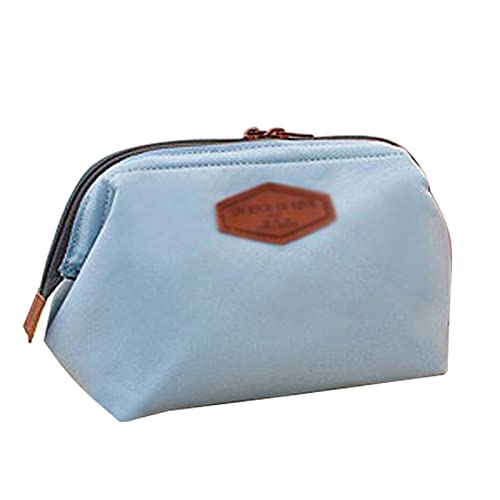 AQQWWER Schminktasche Beauty Cute Women Lady Travel Makeup Bag Cosmetic Pouch Clutch Handbag Casual Purse (Color : Sky Blue) von AQQWWER