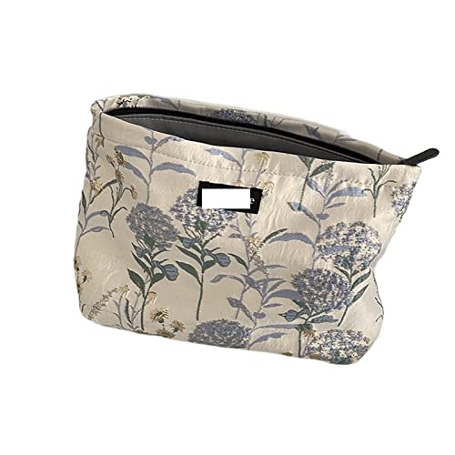 AQQWWER Schminktasche Cotton Floral Makeup Bathing Inner Bag for Women Cloth Travel Toiletry Bag Cosmetic Bag von AQQWWER