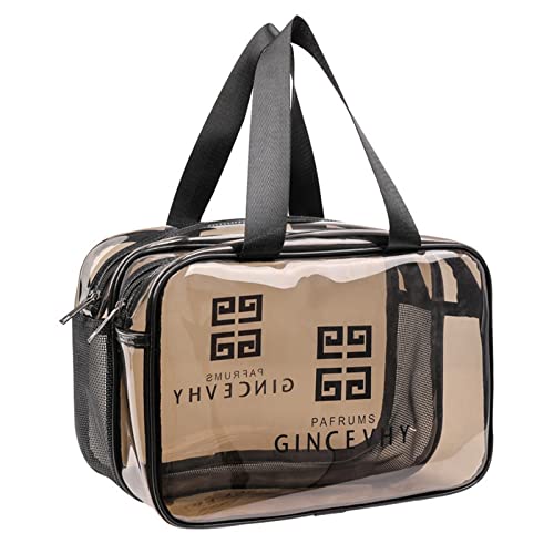 AQQWWER Schminktasche Large Capacity Cosmetic Bag Women Zipper Portable Makeup Bags Beauty Case Travel Makeup Wash Bag von AQQWWER
