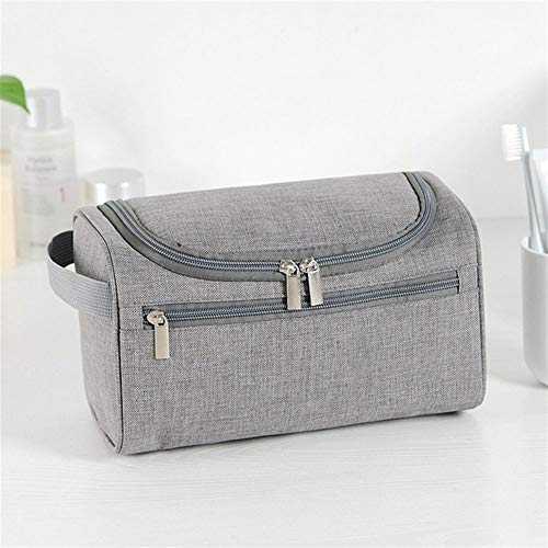 AQQWWER Schminktasche Männer hängen Kosmetiktasche Business Makeup Case Frauen Reise Make-up Reißverschluss Organizer Aufbewahrungsbeutel Kulturwaschbad Kit. (Color : Grijs) von AQQWWER