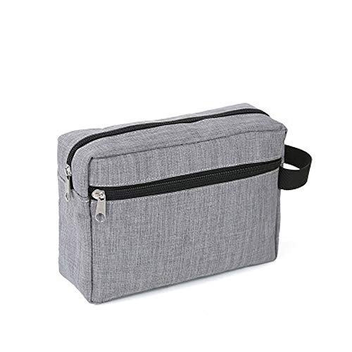 AQQWWER Schminktasche Mode Aufbewahrung Kosmetiktaschen Reise Kosmetiktasche wasserdichte Toilettenwaschkit Aufbewahrungsbeutel Für Frauen Männliche Handtasche. (Color : Grijs) von AQQWWER