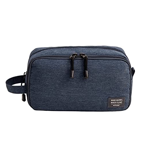 AQQWWER Schminktasche Waterproof Men Hanging Makeup Bag Multipurpose Oxford Cosmetic Women Necessaries Make Up Wash Cosmetic Bag (Color : Blue) von AQQWWER