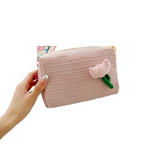 AQQWWER Schminktasche Women Zipper Make Up Bag Travel Large Cosmetic Bag for Makeup Make Up Pouch Girls Portable Packet Cosmetic Bag von AQQWWER