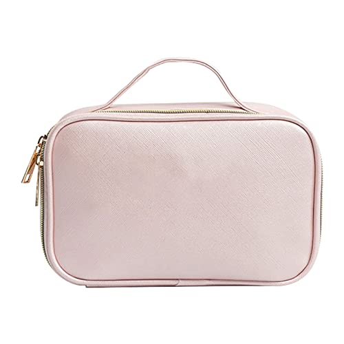 AQQWWER Schminktasche Women with Zipper Portable Pouch for Travel Cosmetic Bag Makeup Brush Large Capacity Cute Toiletry Lipsticks Waterproof Home von AQQWWER