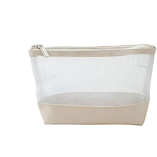 AQQWWER Umhängetaschen für Damen Water-Proof Cosmetic Bags Transparent Zipper PU Storage Neceser Make Up Pouch Simple Travel Portable Large Capacity von AQQWWER