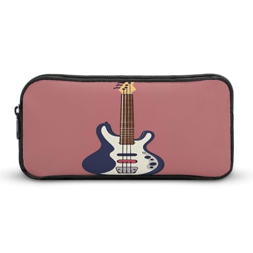 AQRJLPM Federmäppchen für Gitarre, Bass, Musikinstrumente, große Kapazität, einfache Marker-Tasche, tragbar, ästhetischer Reißverschluss, Federmäppchen AQRJLPM Federmäppchen für Gitarre, Bass, Musikinstrumente, große Kapazität, einfache Marker-Tasche, tragbar, ästhetischer Reißverschluss, Federmäppchen von AQRJLPM
