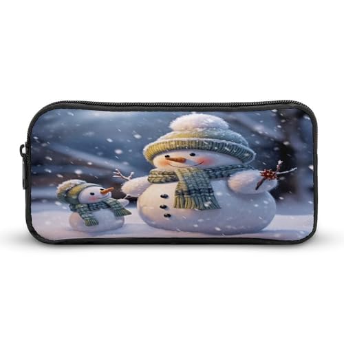 AQRJLPM Federmäppchen mit Schneemann-Design, großes Fassungsvermögen, einfache Markertasche, tragbar, ästhetischer Reißverschluss, Federmäppchen AQRJLPM Federmäppchen mit Schneemann-Design, großes Fassungsvermögen, einfache Markertasche, tragbar, ästhetischer Reißverschluss, Federmäppchen von AQRJLPM