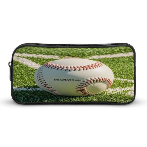 AQRJLPM Federmäppchen mit grünem Baseballfeld-Hintergrund, großes Fassungsvermögen, einfache Marker-Tasche, tragbar, ästhetischer Reißverschluss, Federmäppchen AQRJLPM Federmäppchen mit grünem Baseballfeld-Hintergrund, großes Fassungsvermögen, einfache Marker-Tasche, tragbar, ästhetischer Reißverschluss, Federmäppchen von AQRJLPM