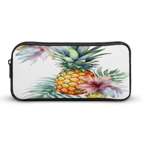 AQRJLPM Federmäppchen mit tropischem Ananas-Design, großes Fassungsvermögen, einfache Marker-Tasche, tragbar, ästhetischer Reißverschluss, Federmäppchen AQRJLPM Federmäppchen mit tropischem Ananas-Design, großes Fassungsvermögen, einfache Marker-Tasche, tragbar, ästhetischer Reißverschluss, Federmäppchen von AQRJLPM