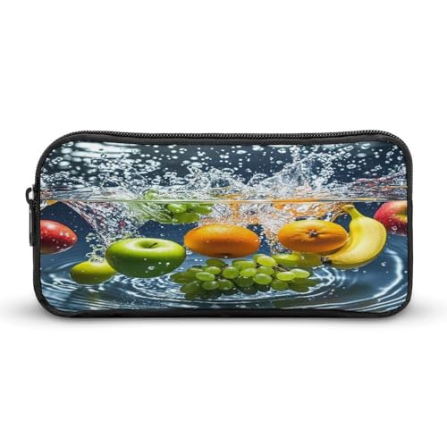 AQRJLPM Federmäppchen mit verschiedenen Früchten, großes Fassungsvermögen, einfache Markertasche, tragbar, ästhetischer Reißverschluss, Federmäppchen AQRJLPM Federmäppchen mit verschiedenen Früchten, großes Fassungsvermögen, einfache Markertasche, tragbar, ästhetischer Reißverschluss, Federmäppchen von AQRJLPM