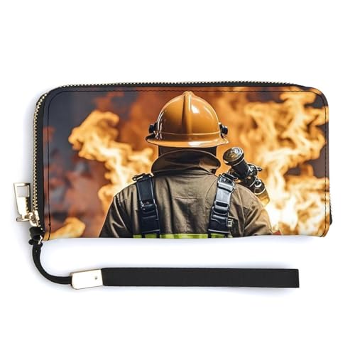 AQRJLPM Firefighter Feuerwehrmann-Geldbörse, Leder, Reißverschluss, großes Fassungsvermögen, Geldbörse mit Handgelenkriemen, Weiß, 20 x 10,5 cm, weiß, 20.0*10.5cm, Brieftasche AQRJLPM Firefighter Feuerwehrmann-Geldbörse, Leder, Reißverschluss, großes Fassungsvermögen, Geldbörse mit Handgelenkriemen, Weiß, 20 x 10,5 cm, weiß, 20.0*10.5cm, Brieftasche von AQRJLPM