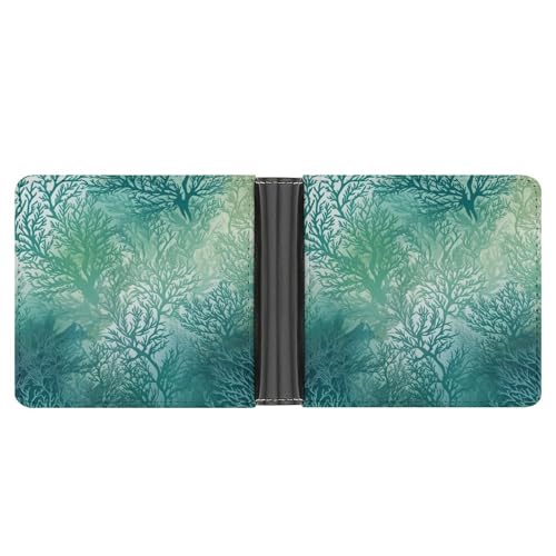 AQRJLPM Green Sea Blue Seaweed Wallet with Money Clip Leather Bifold Wallet Slim Credit Card Holder Gift for Men AQRJLPM Green Sea Blue Seaweed Wallet with Money Clip Leather Bifold Wallet Slim Credit Card Holder Gift for Men von AQRJLPM