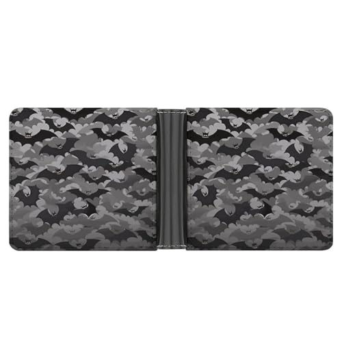 AQRJLPM Halloween Fledermäuse Grau Geldbörse mit Geldklammer Leder Bifold Wallet Slim Kreditkartenetui Geschenk für Männer AQRJLPM Halloween Fledermäuse Grau Geldbörse mit Geldklammer Leder Bifold Wallet Slim Kreditkartenetui Geschenk für Männer von AQRJLPM
