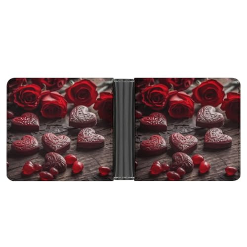 AQRJLPM Hearts on Table Wallet with Money Clip Leather Bifold Wallet Slim Credit Card Holder Gift for Men AQRJLPM Hearts on Table Wallet with Money Clip Leather Bifold Wallet Slim Credit Card Holder Gift for Men von AQRJLPM