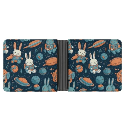 AQRJLPM Rabbit And Space Geldbörse mit Geldklammer Leder Bifold Wallet Slim Kreditkartenetui Geschenk für Männer AQRJLPM Rabbit And Space Geldbörse mit Geldklammer Leder Bifold Wallet Slim Kreditkartenetui Geschenk für Männer von AQRJLPM