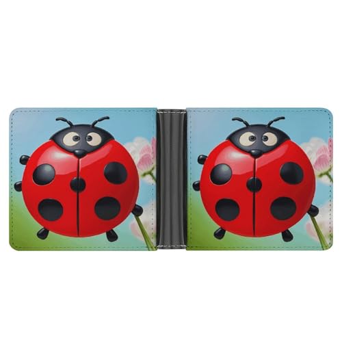 AQRJLPM Red Ladybug Wallet with Money Clip Leather Bifold Wallet Slim Credit Card Holder Gift for Men AQRJLPM Red Ladybug Wallet with Money Clip Leather Bifold Wallet Slim Credit Card Holder Gift for Men von AQRJLPM