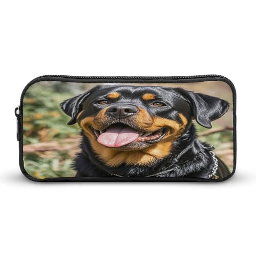 AQRJLPM Rottweiler Federmäppchen mit Zungenkopf und großem Fassungsvermögen, einfache Marker-Tasche, tragbar, ästhetisches Federmäppchen mit Reißverschluss AQRJLPM Rottweiler Federmäppchen mit Zungenkopf und großem Fassungsvermögen, einfache Marker-Tasche, tragbar, ästhetisches Federmäppchen mit Reißverschluss von AQRJLPM