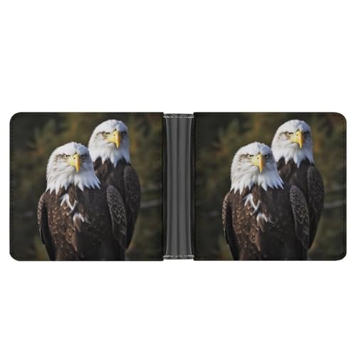 AQRJLPM White Head Adler Geldbörse mit Geldklammer Leder Bifold Wallet Slim Kreditkartenetui Geschenk für Männer AQRJLPM White Head Adler Geldbörse mit Geldklammer Leder Bifold Wallet Slim Kreditkartenetui Geschenk für Männer von AQRJLPM